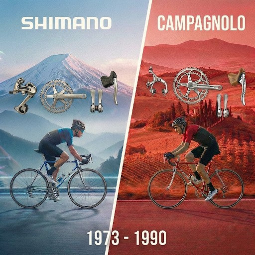 Campagnolo vs. Shimano: The Ultimate Guide to the Historic "Components War" (1973–1990)