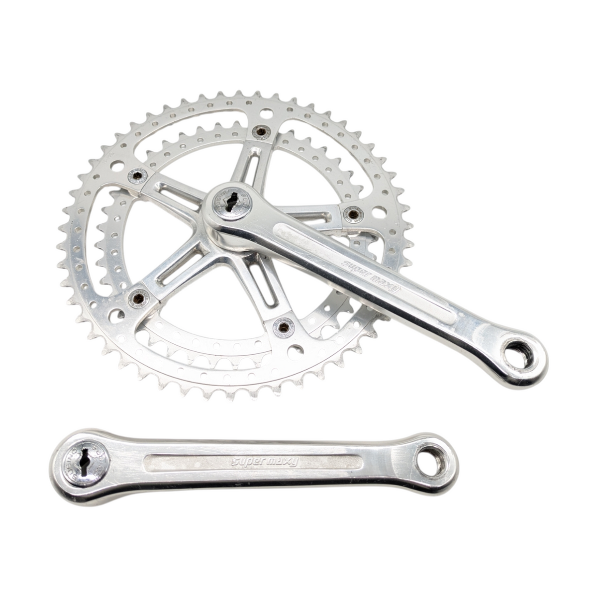 Sugino Super Maxy Crankset – Goldensteelcycles Sugino Super Maxy Crankset – Goldensteelcycles