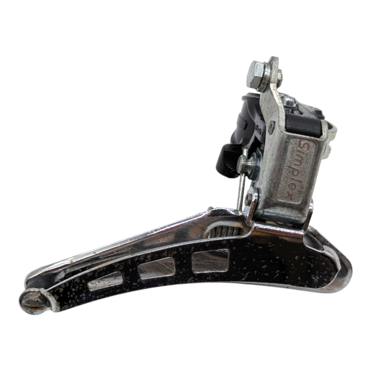 NOS SIMPLEX SJ A222 FRONT DERAILLEUR DOUBLE VINTAGE MADE IN NOS SIMPLEX SJ A222 FRONT DERAILLEUR DOUBLE VINTAGE MADE IN