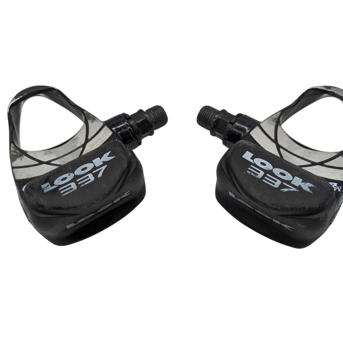 Look 337 Retro Clipless Pedals Black Cleats