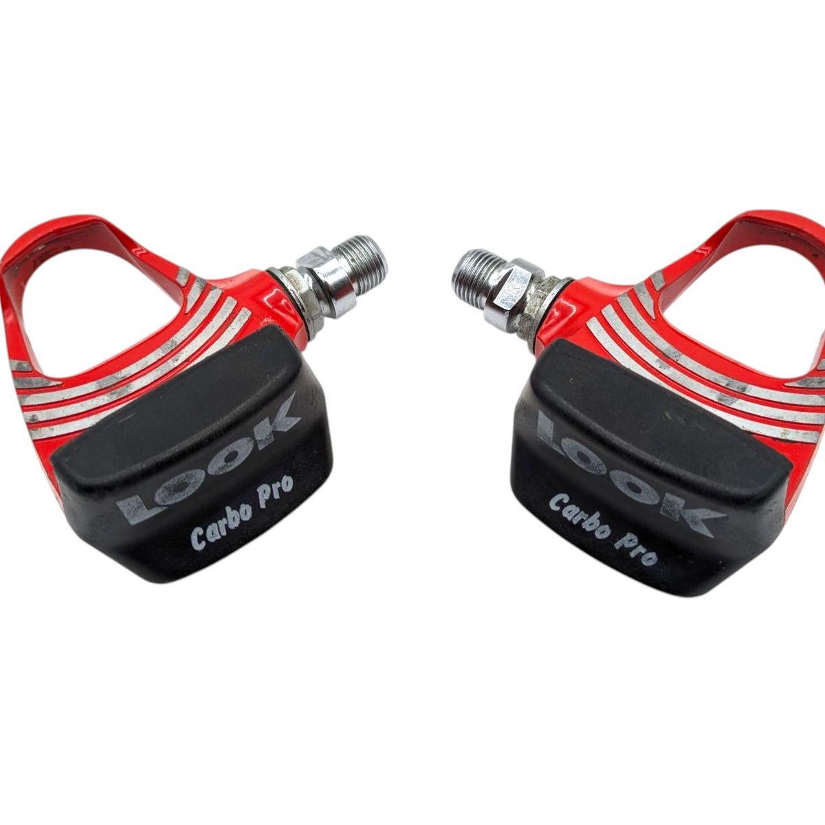 pedal look classic Look Carbo Pro Classic Clipless Pedals Cleats Red – Goldensteelcycles