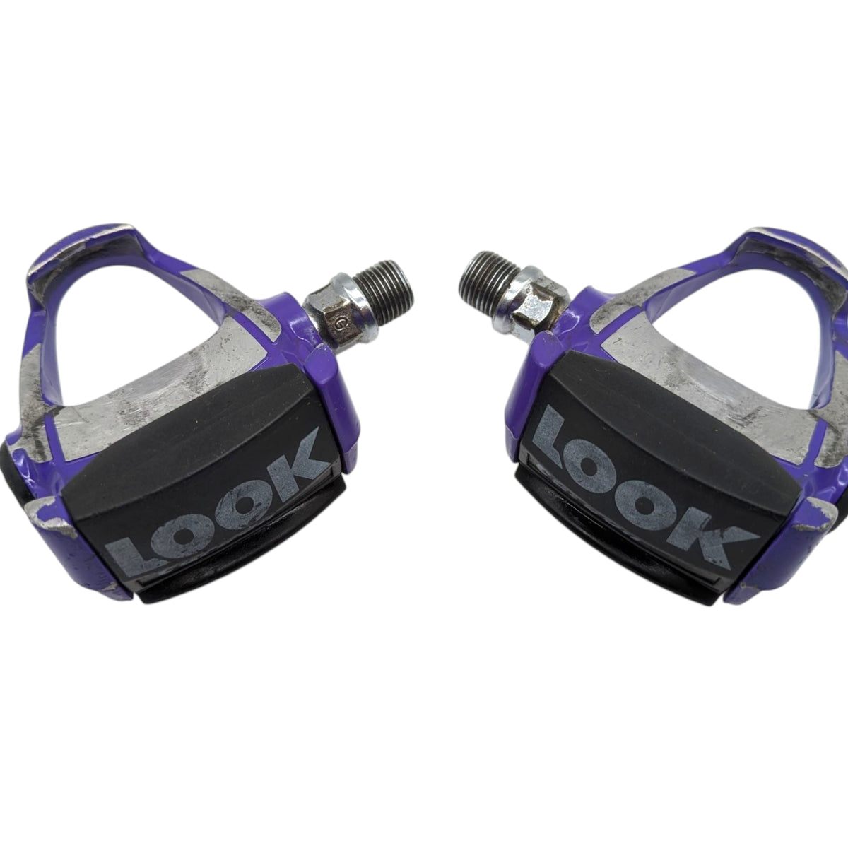 look arc pedale Look PP 247 Carbon Retro Clipless Pedals Purple Cleats – Goldensteelcycles