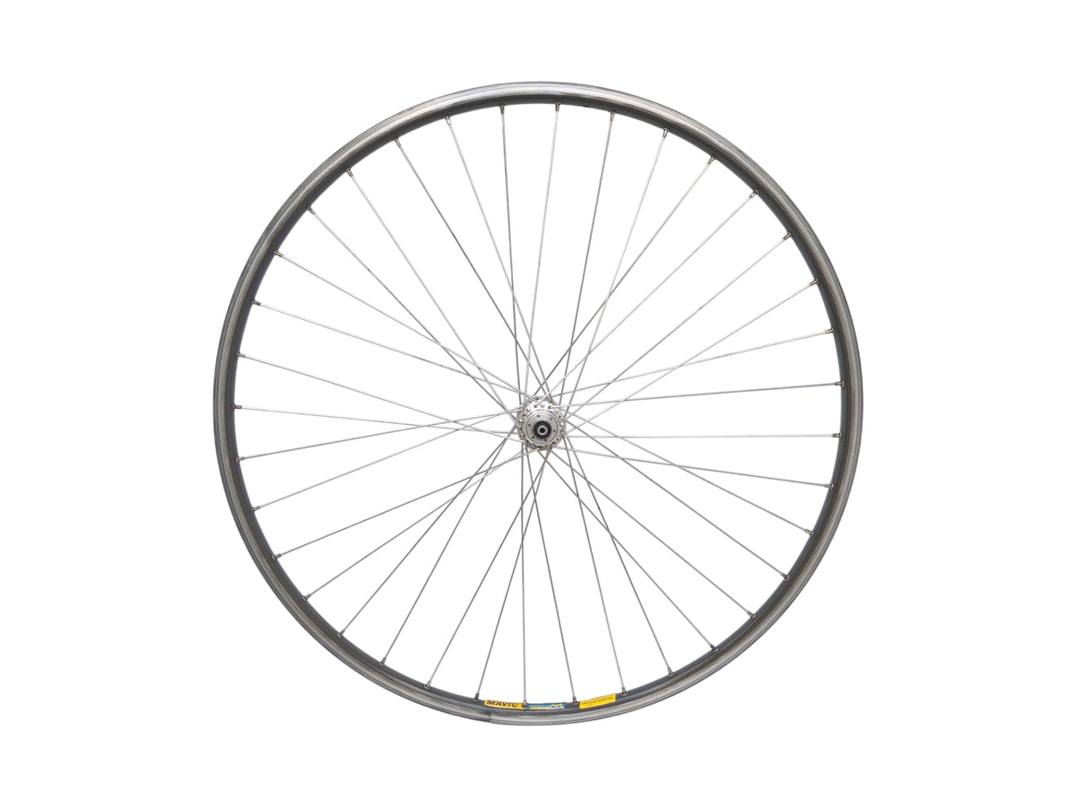 Mavic Open 4 CD 빈티지 프론트 휠 – 실드 베어링 Mavic 허브 100mm 28인치 클린처 700c 622