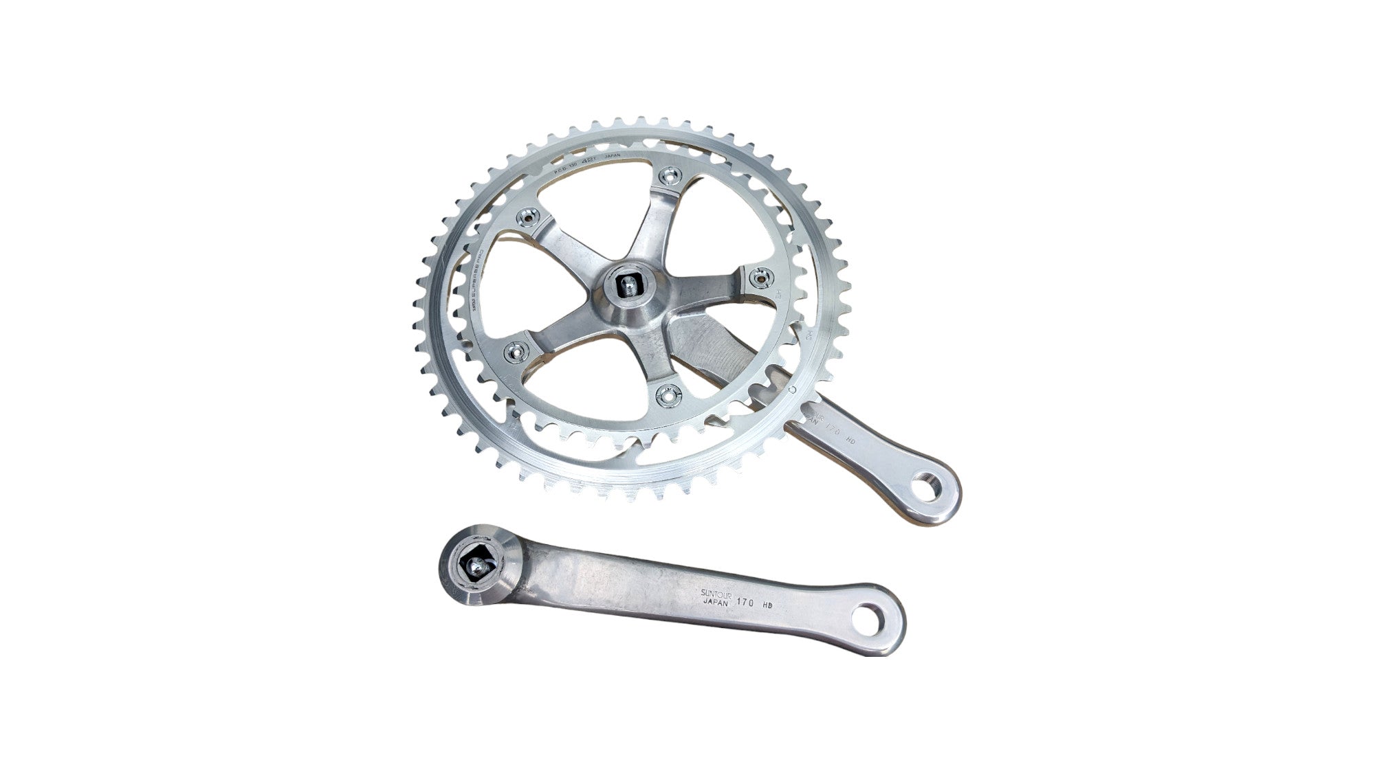 NOS Suntour Superbe Pro Crankset CW-SB10 – Goldensteelcycles