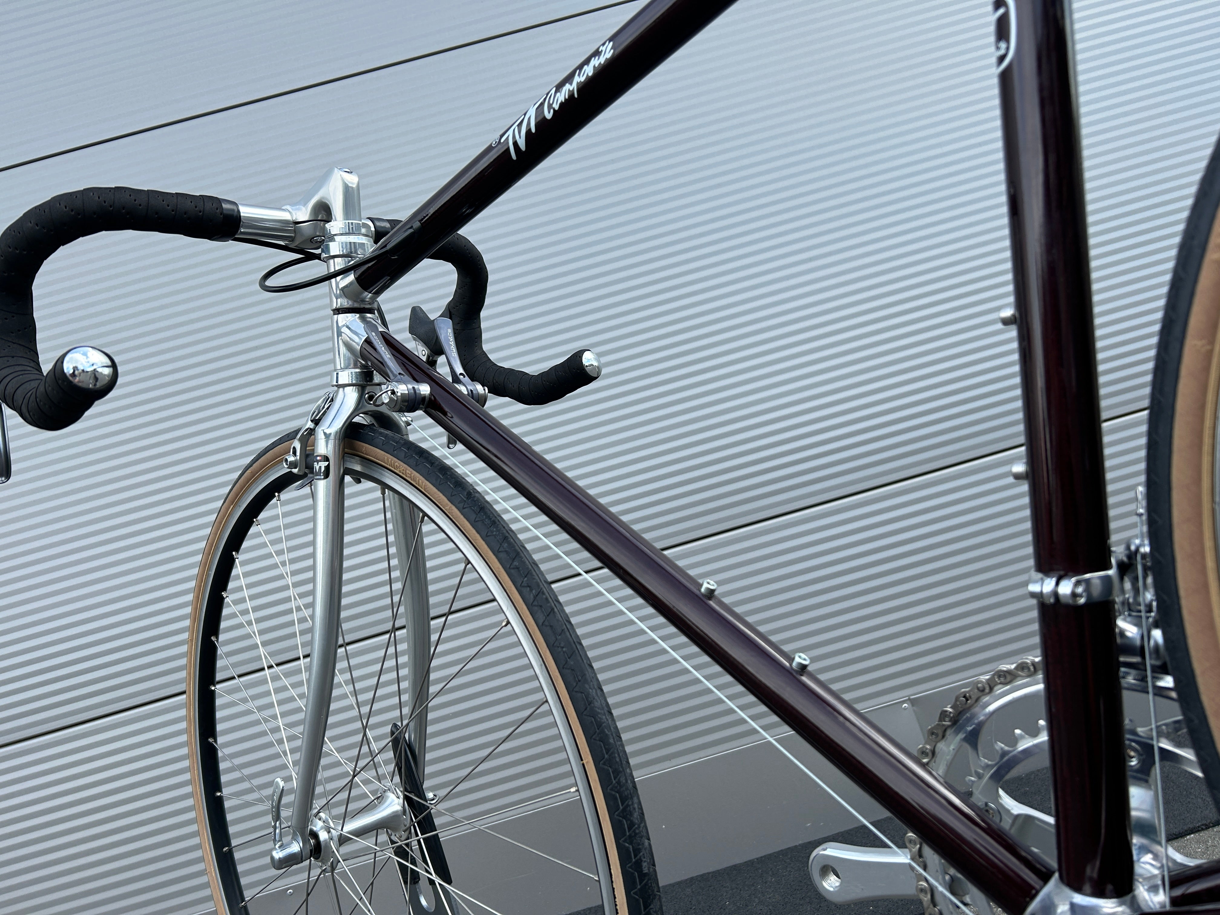 TVT Composite Carbon / ALU Shimano Dura Ace Vintage Rennrad 1990s – Goldensteelcycles