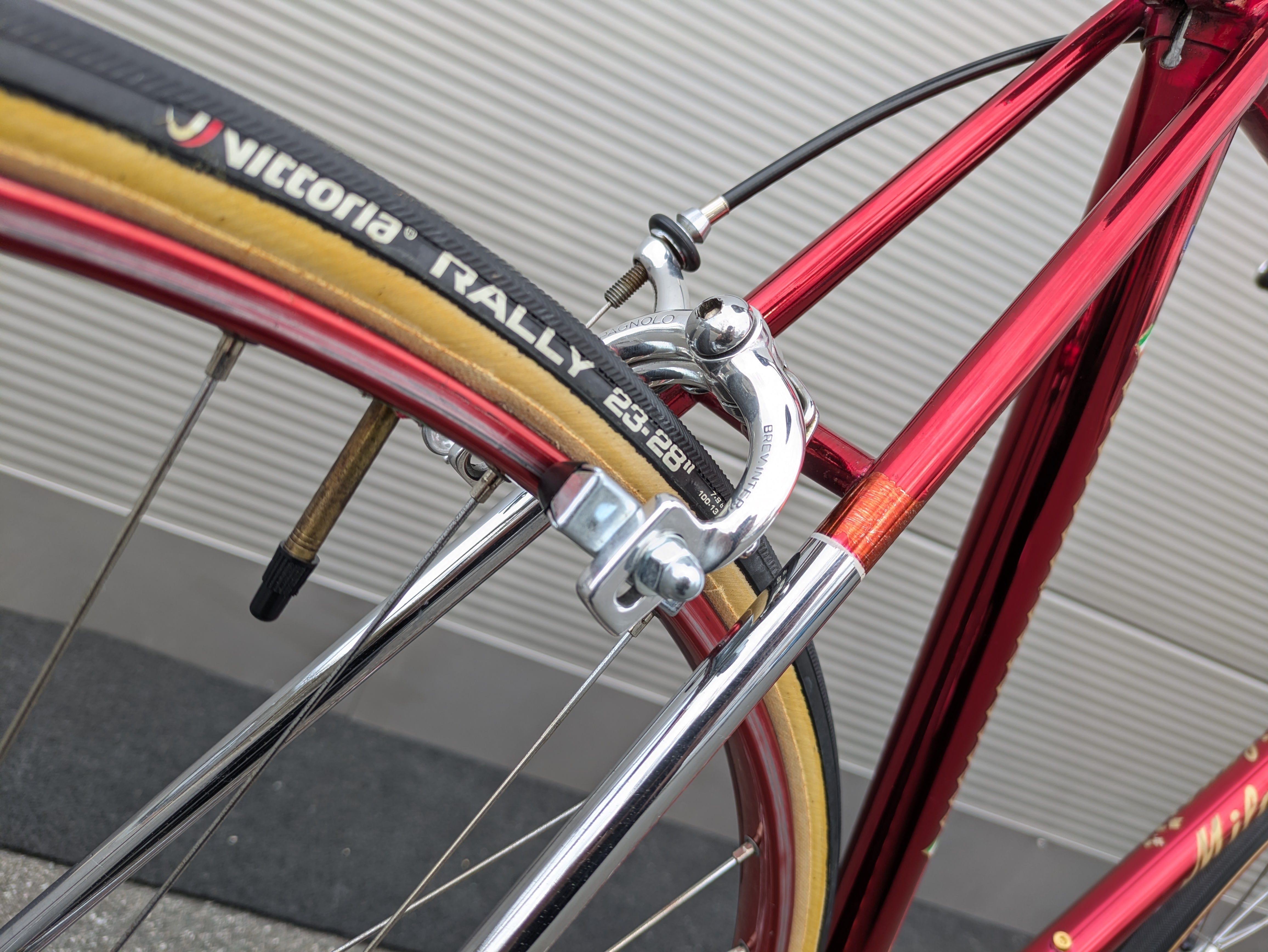 milanetti rennrad vintage Milanetti Singlespeed – Rotes Cromovelato – Polierte Komponenten – Einzigartiges Stadtrad – Goldensteelcycles