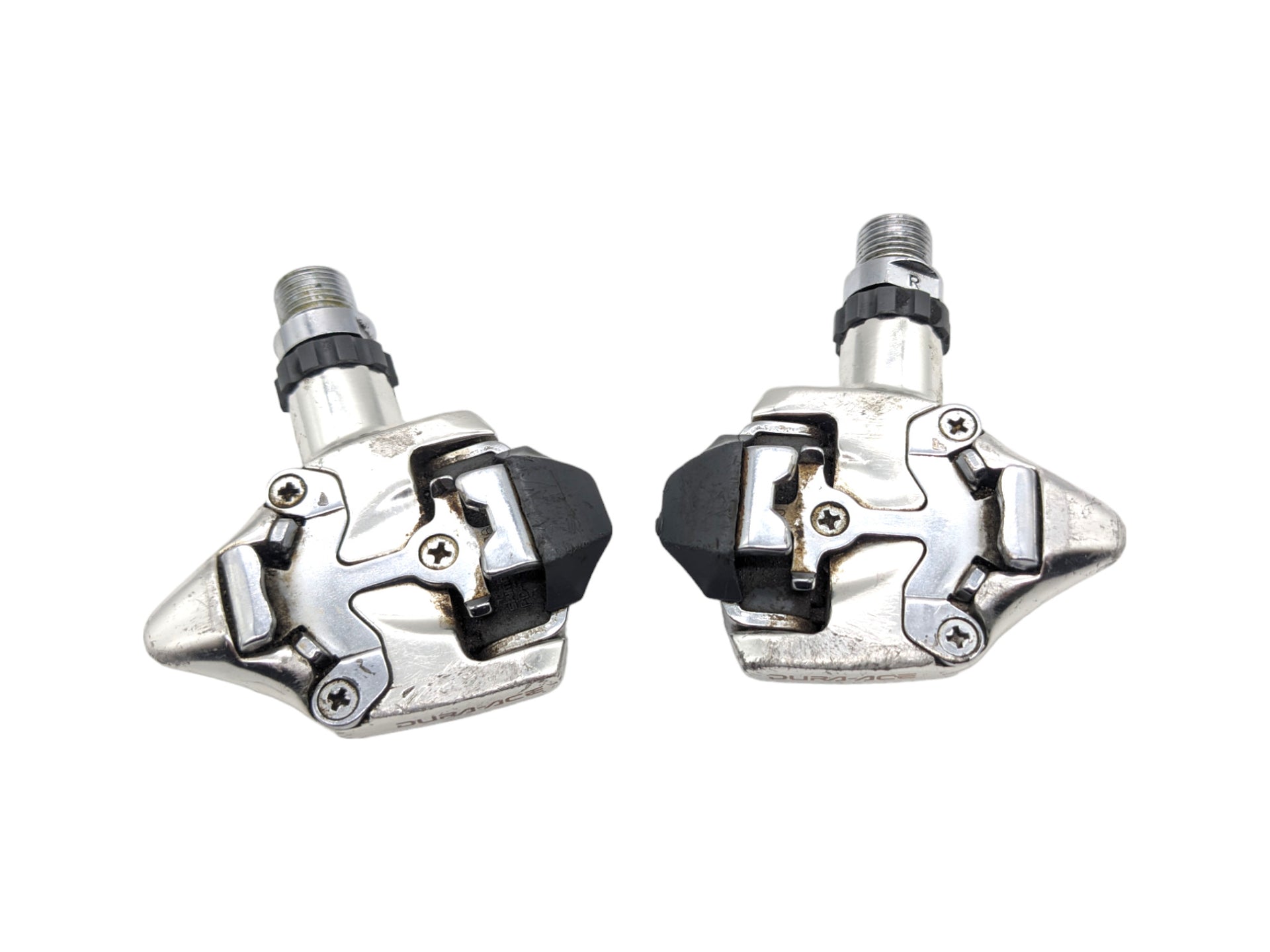 shimano klickpedale einseitig Shimano Dura Ace PD-7410 Klickpedale Klick Silber Schwarz Cleats –  Goldensteelcycles