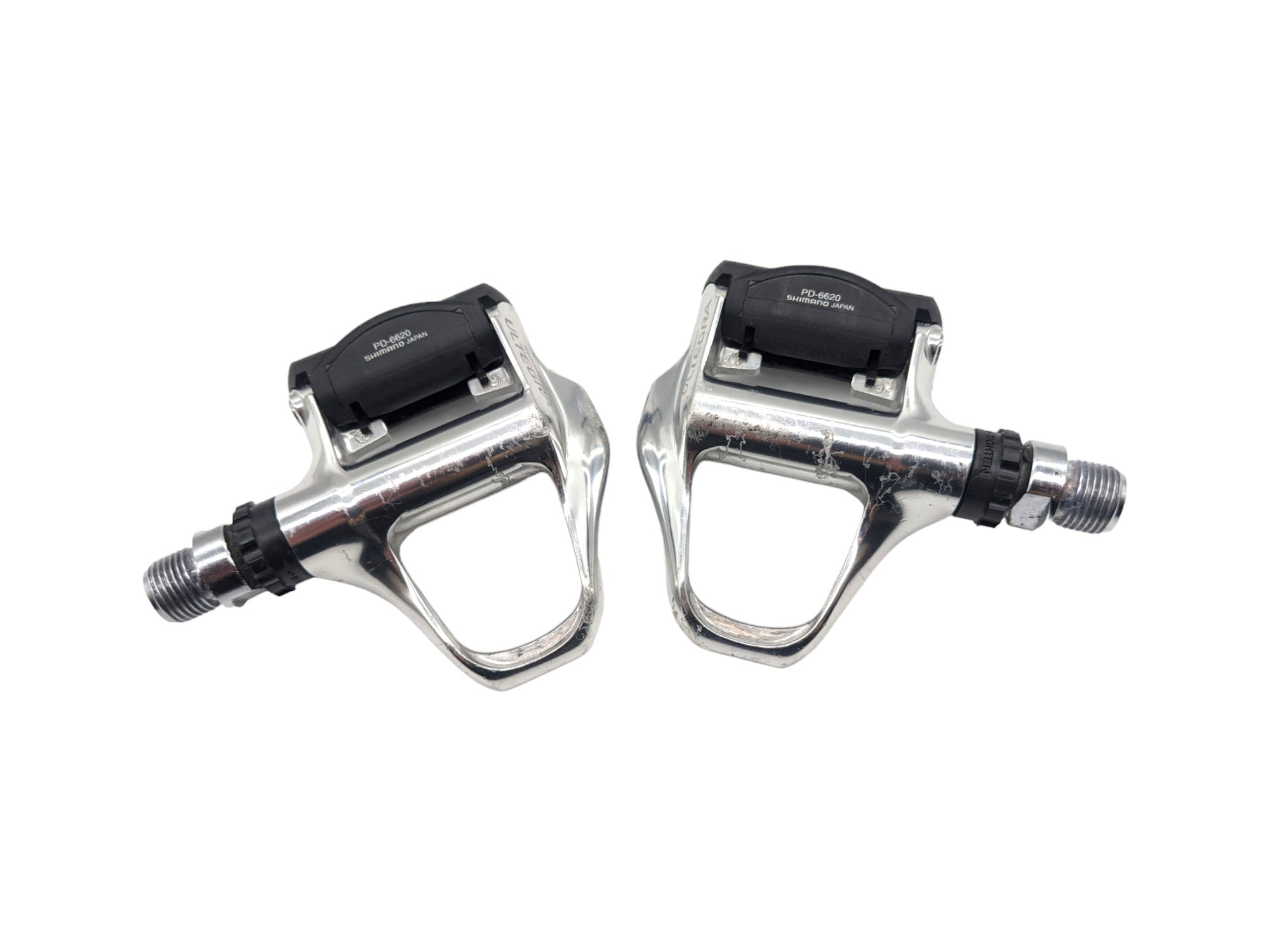 Shimano Ultegra PD-6620 Clipless Pedals Click Silver Black – Goldensteelcycles