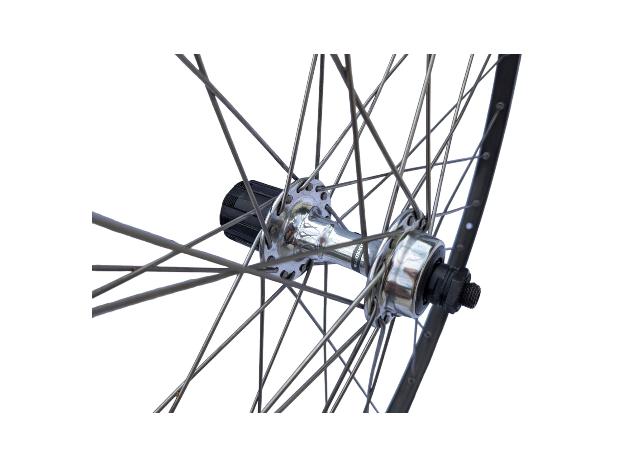 Mavic MA40 Rim Rear Wheel with Shimano 600 Tricolor Hub 28