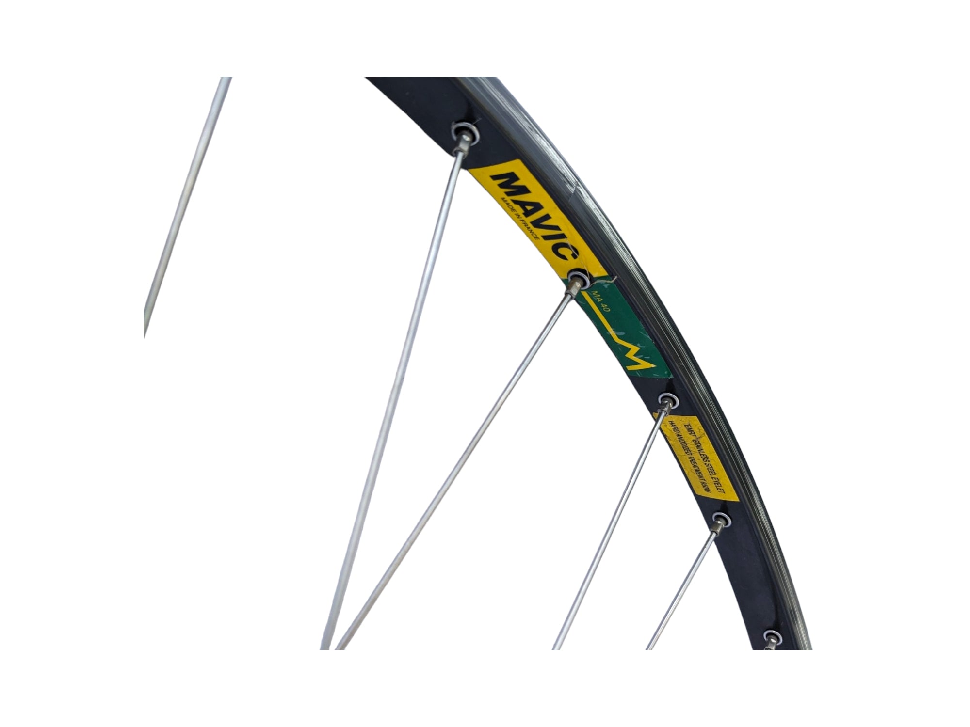 Mavic MA40 Rim Rear Wheel with Shimano 600 Tricolor Hub 28