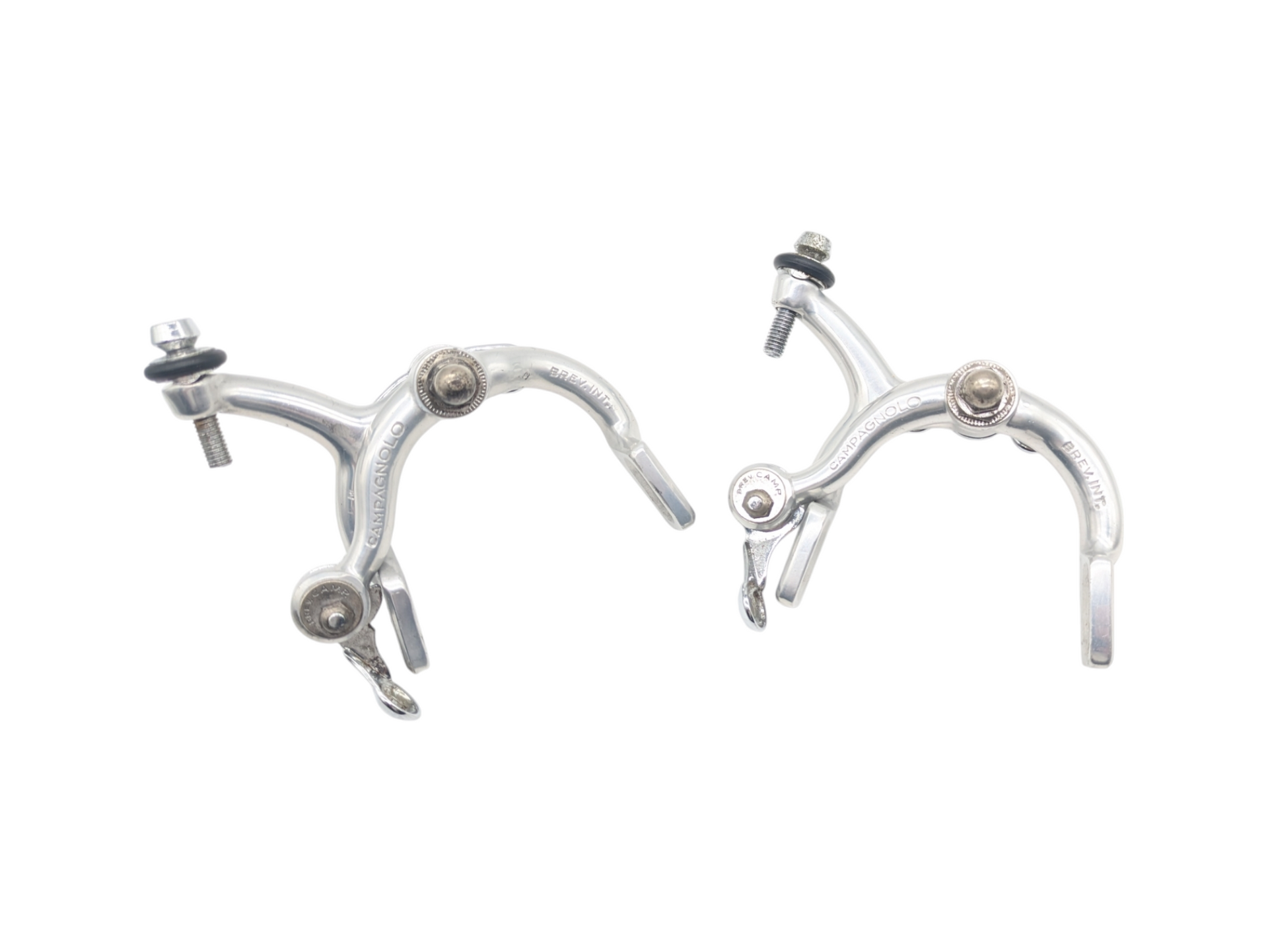 Campagnolo Super / Nuovo Record Brakes Calipers Silver Vintage