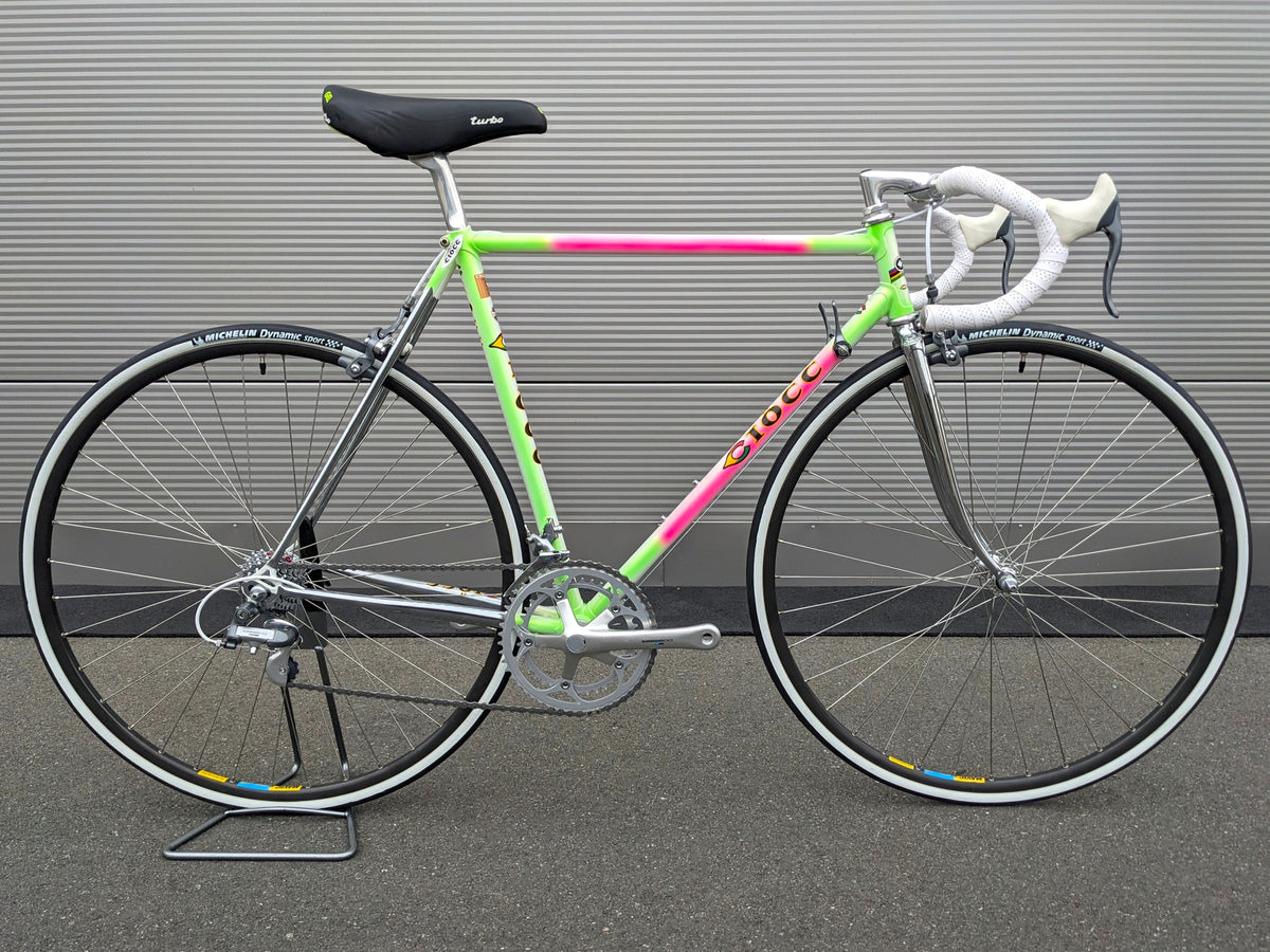 rennrad ciöcc Shimano 600 Retro 1990s – Goldensteelcycles Video Frenzel Goggles - Effects Distortion Color:Banana