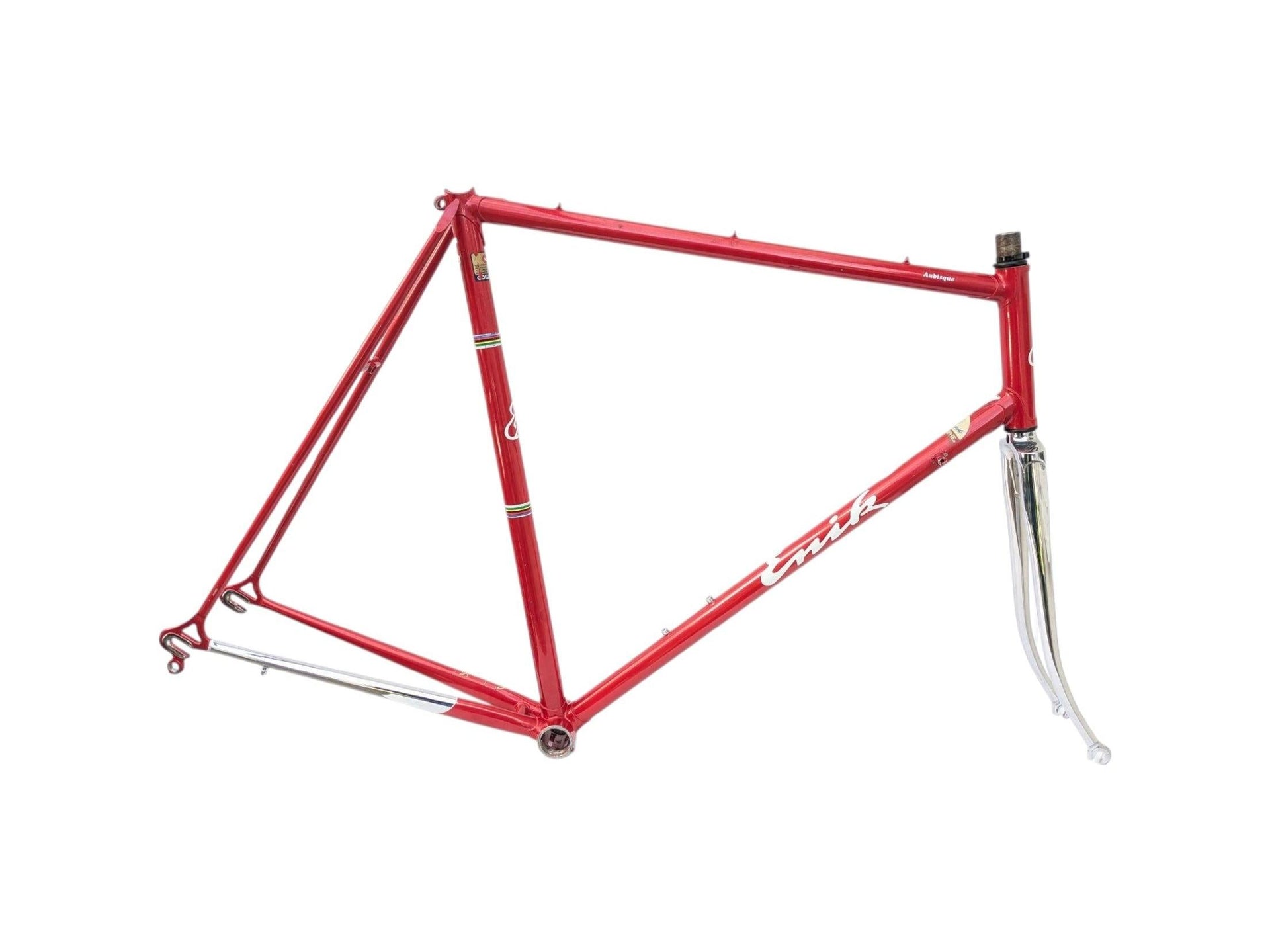rennrad rahmen 60 Enik Aubisque Columbus Aelle Retro Stahl Rennrad Rahmen 60cm 1980er – Goldensteelcycles
