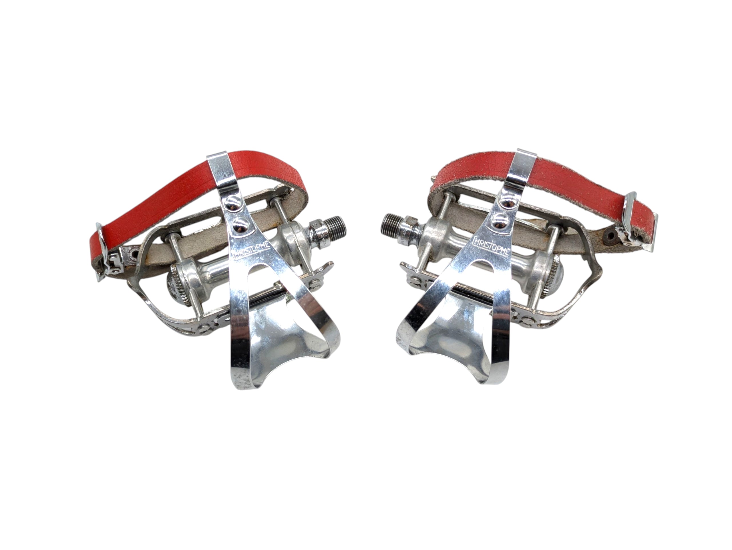 Campagnolo Nuovo Record Classic Pedals with Christophe Straps