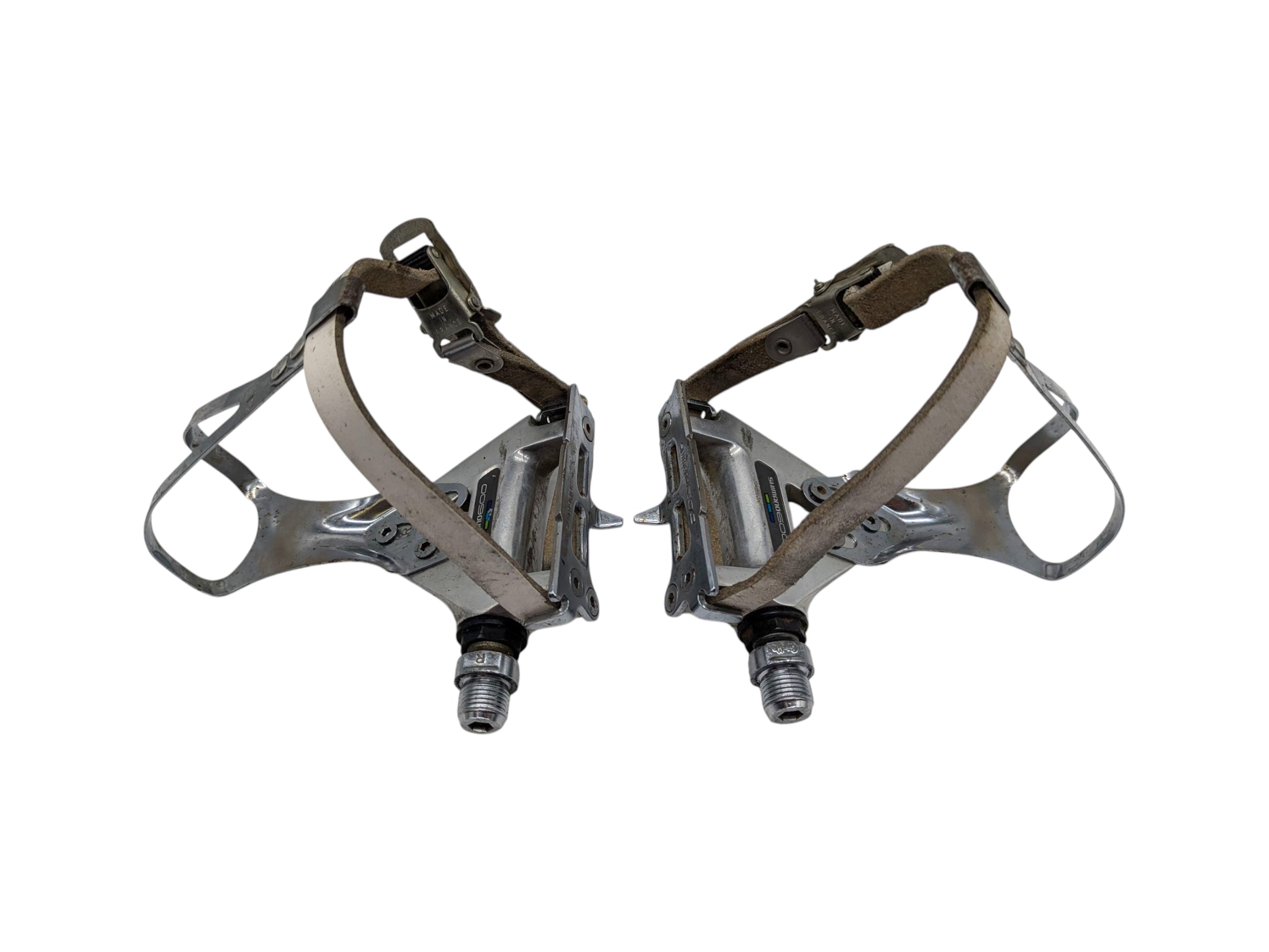 Shimano 600 PD-6400 Tricolor Classic Road Pedals with Christophe