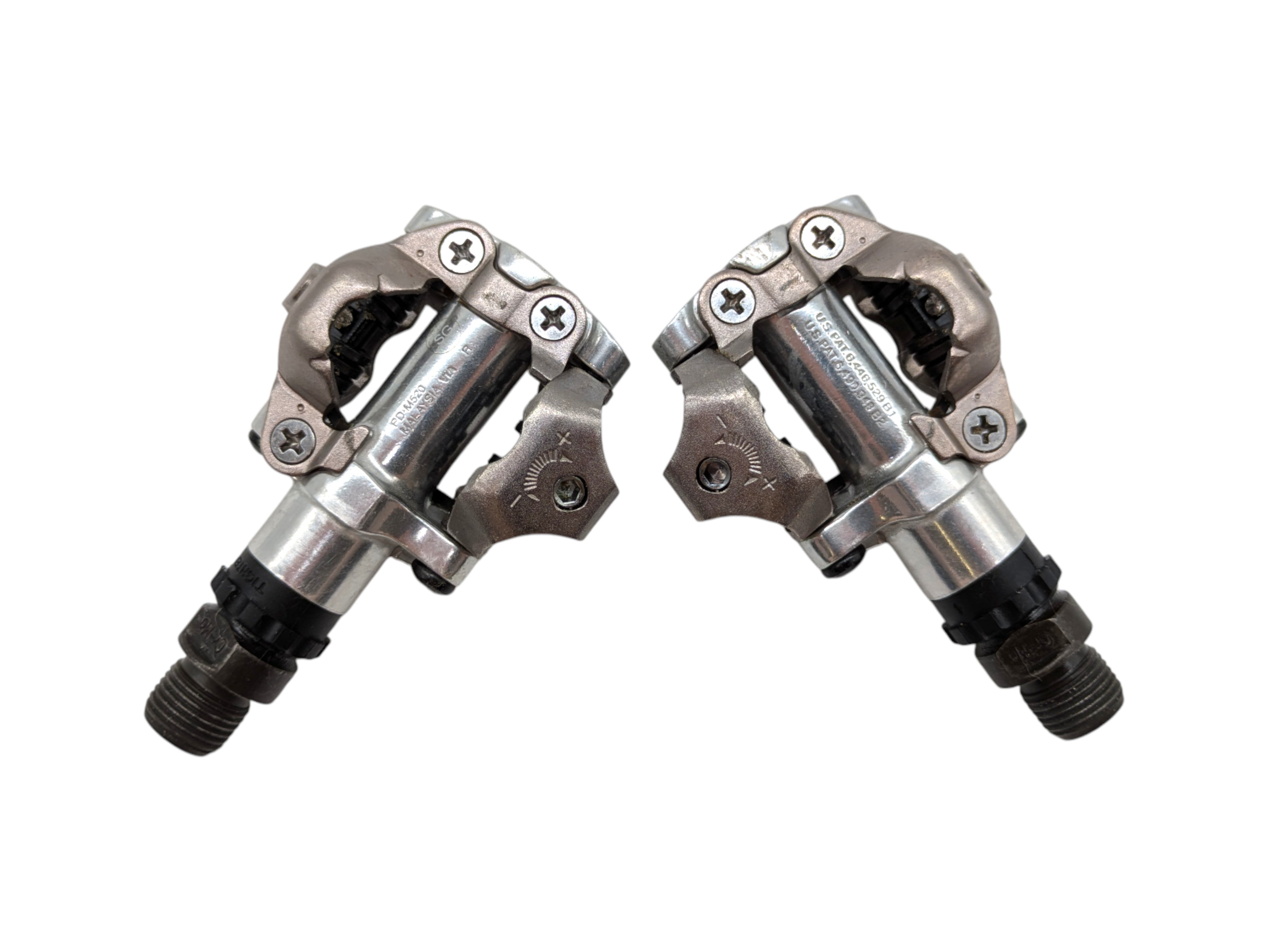 Shimano PD-M520 Klickpedale Click Silver Cleats – Goldensteelcycles