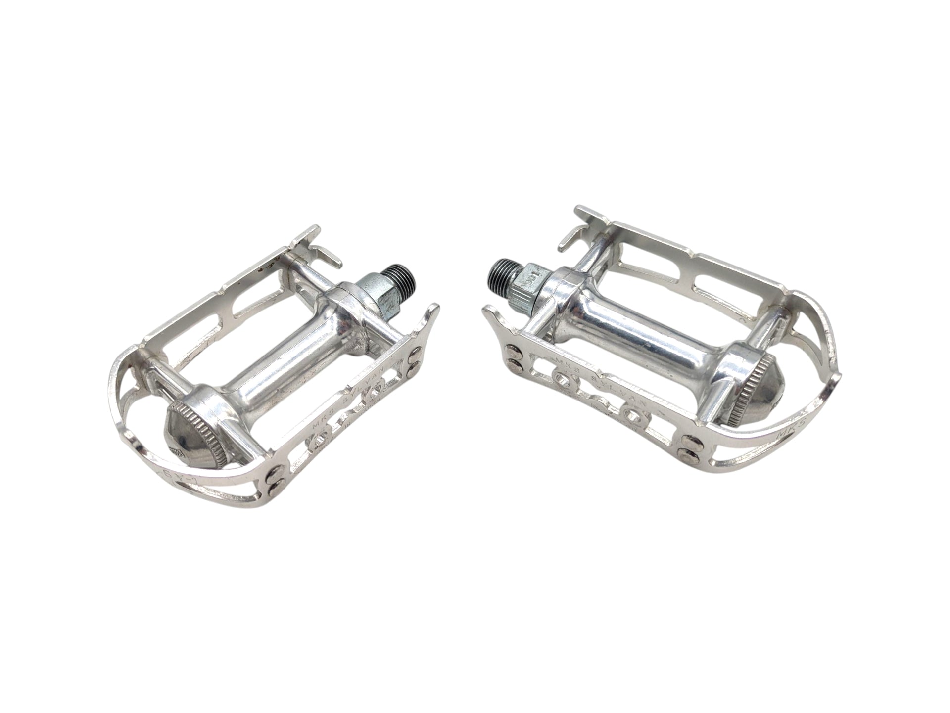 MKS Sylvan Road Retro Pedale Silber Britisch 9/16×20 – Goldensteelcycles