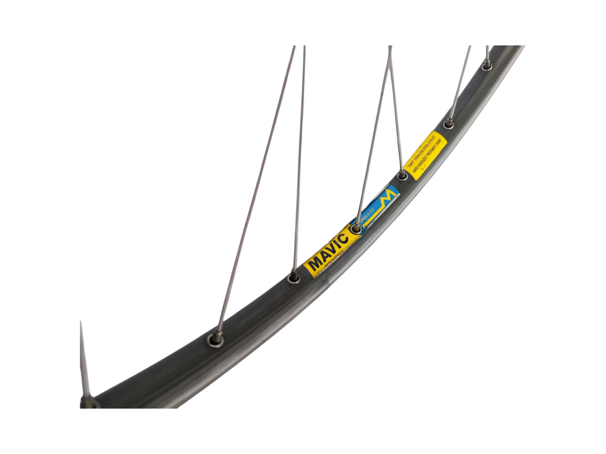 Mavic Open 4 CD 빈티지 프론트 휠 – 실드 베어링 Mavic 허브 100mm 28인치 클린처 700c 622