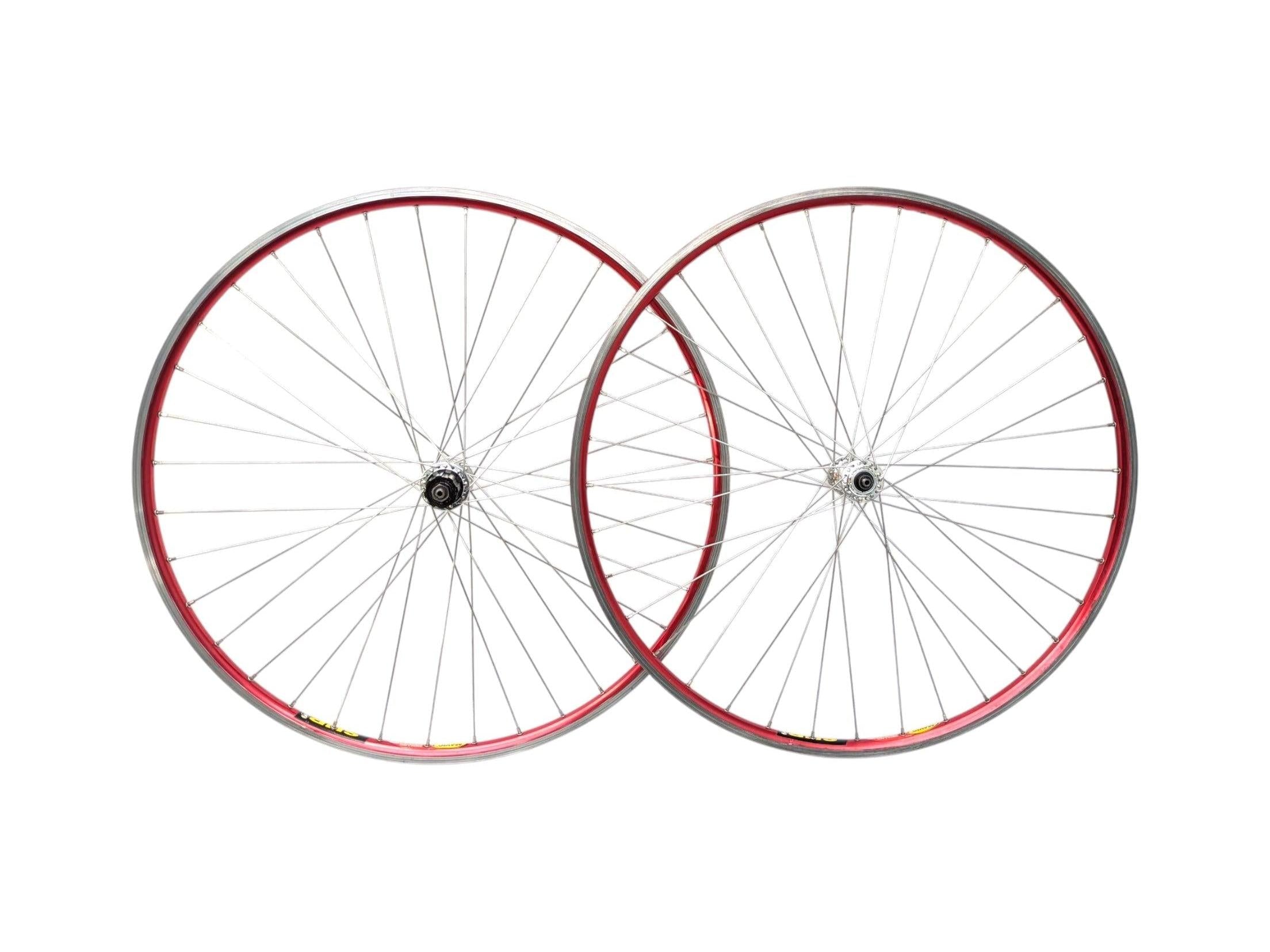 Mavic Open Pro SUP Wheelset Red with Campagnolo Record Hubs