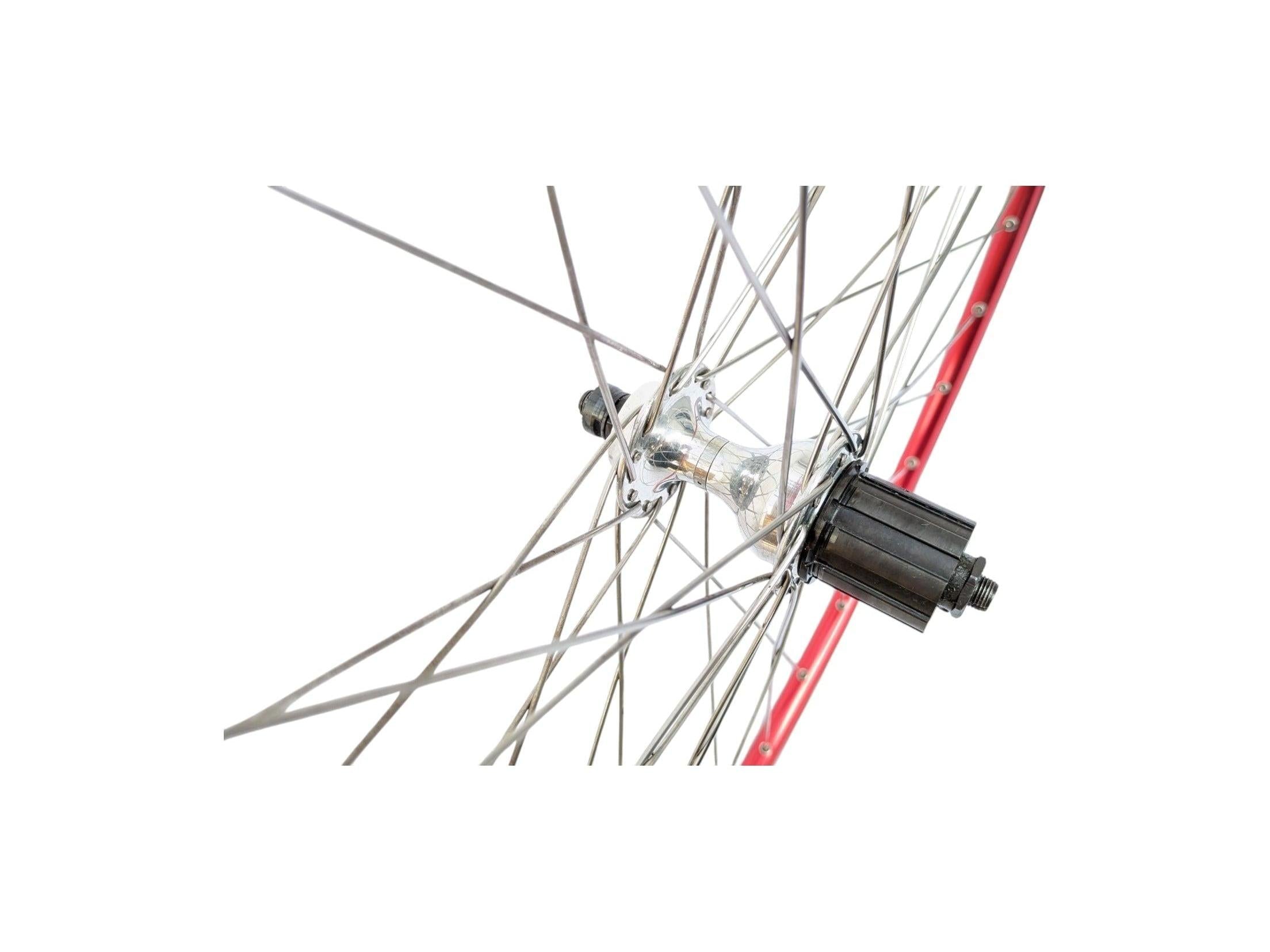 Mavic Open Pro SUP Wheelset Red with Campagnolo Record Hubs